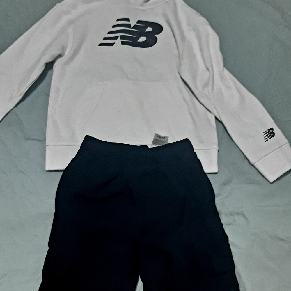 New Balance White and Black Apparel